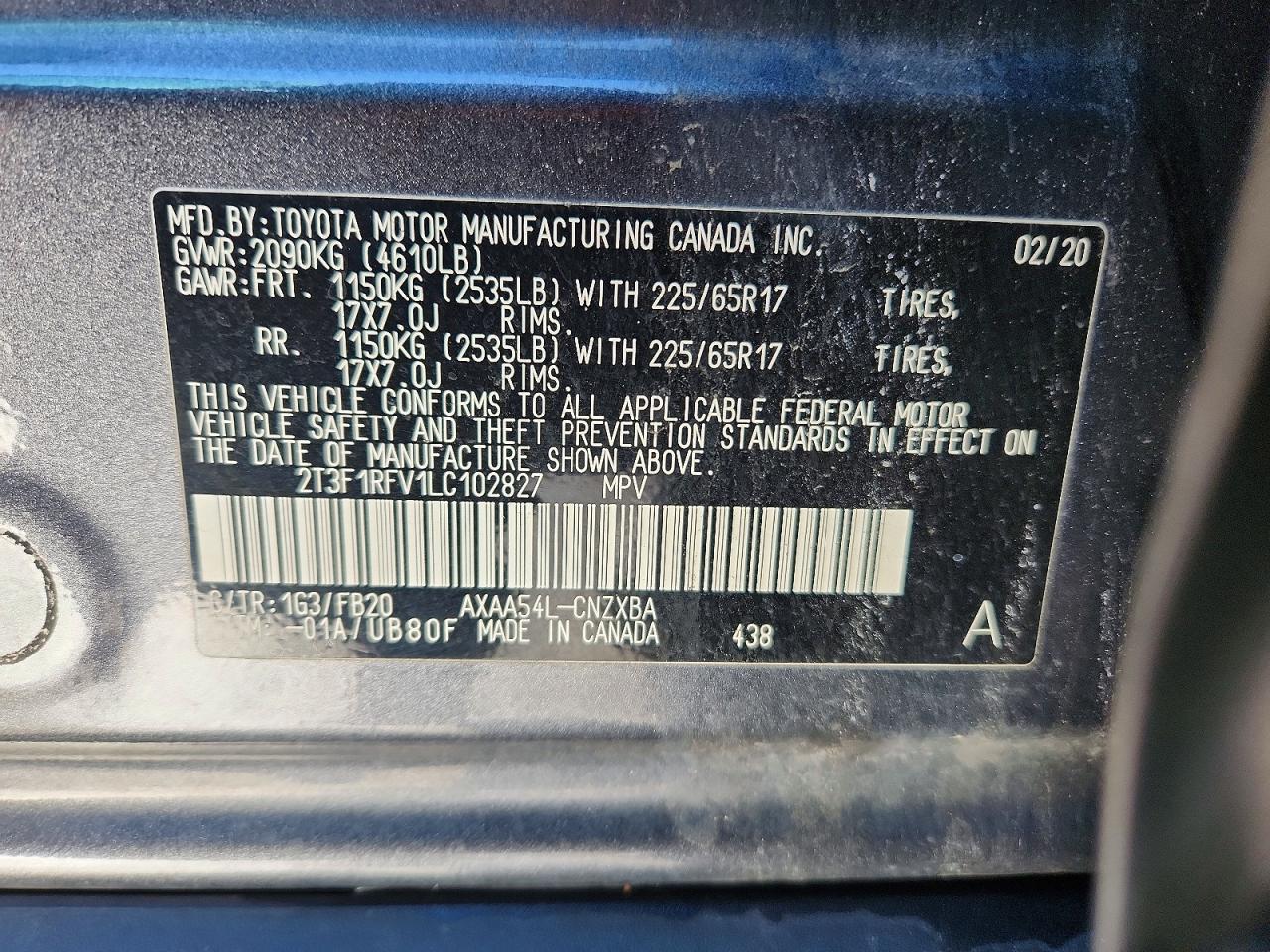 2020 TOYOTA RAV4