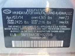 2014 HYUNDAI SONATA