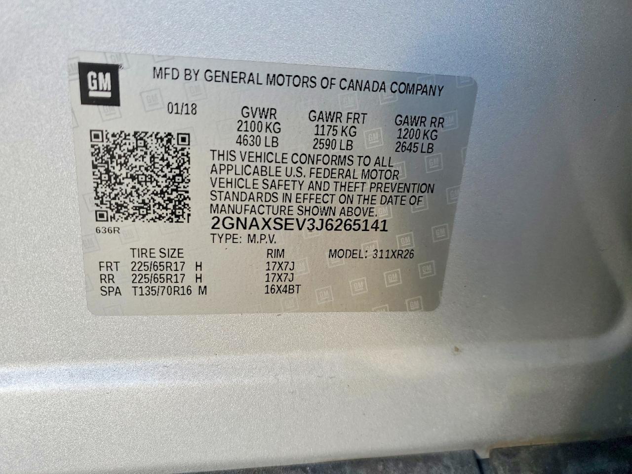2018 CHEVROLET EQUINOX