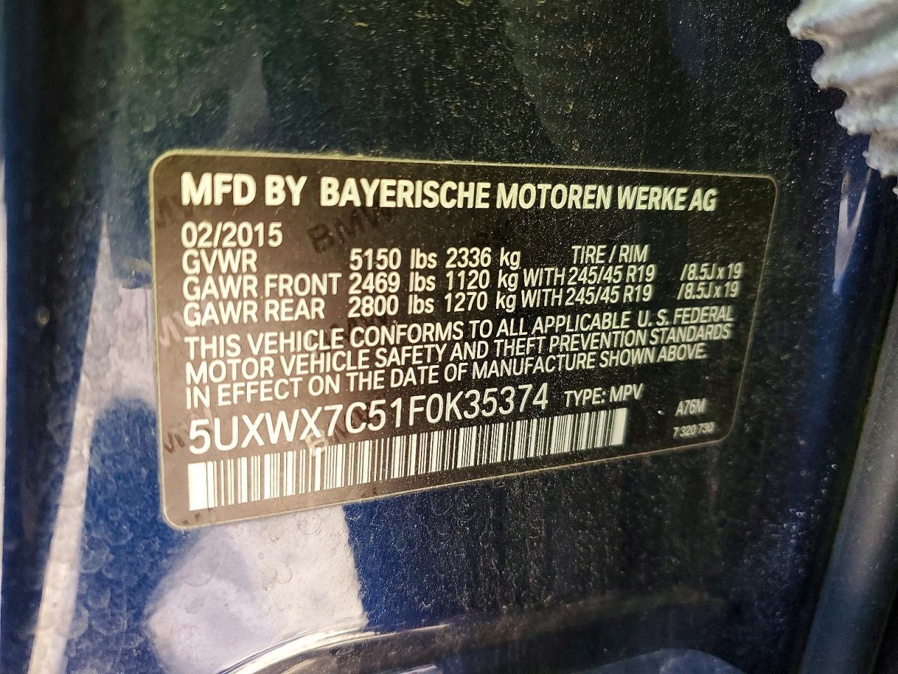 2015 BMW X3