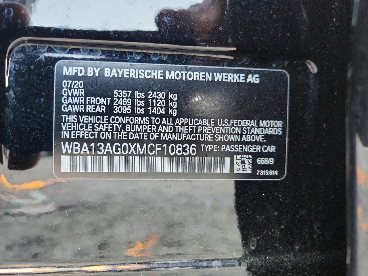 2021 BMW 5 series