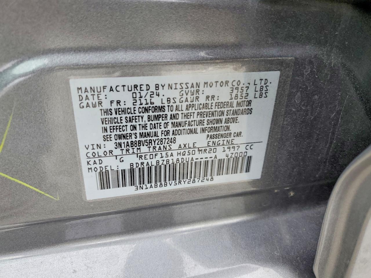 2024 NISSAN SENTRA