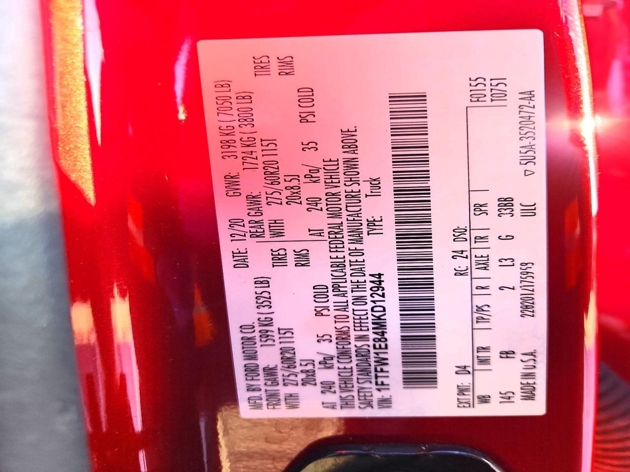 2021 FORD F-150