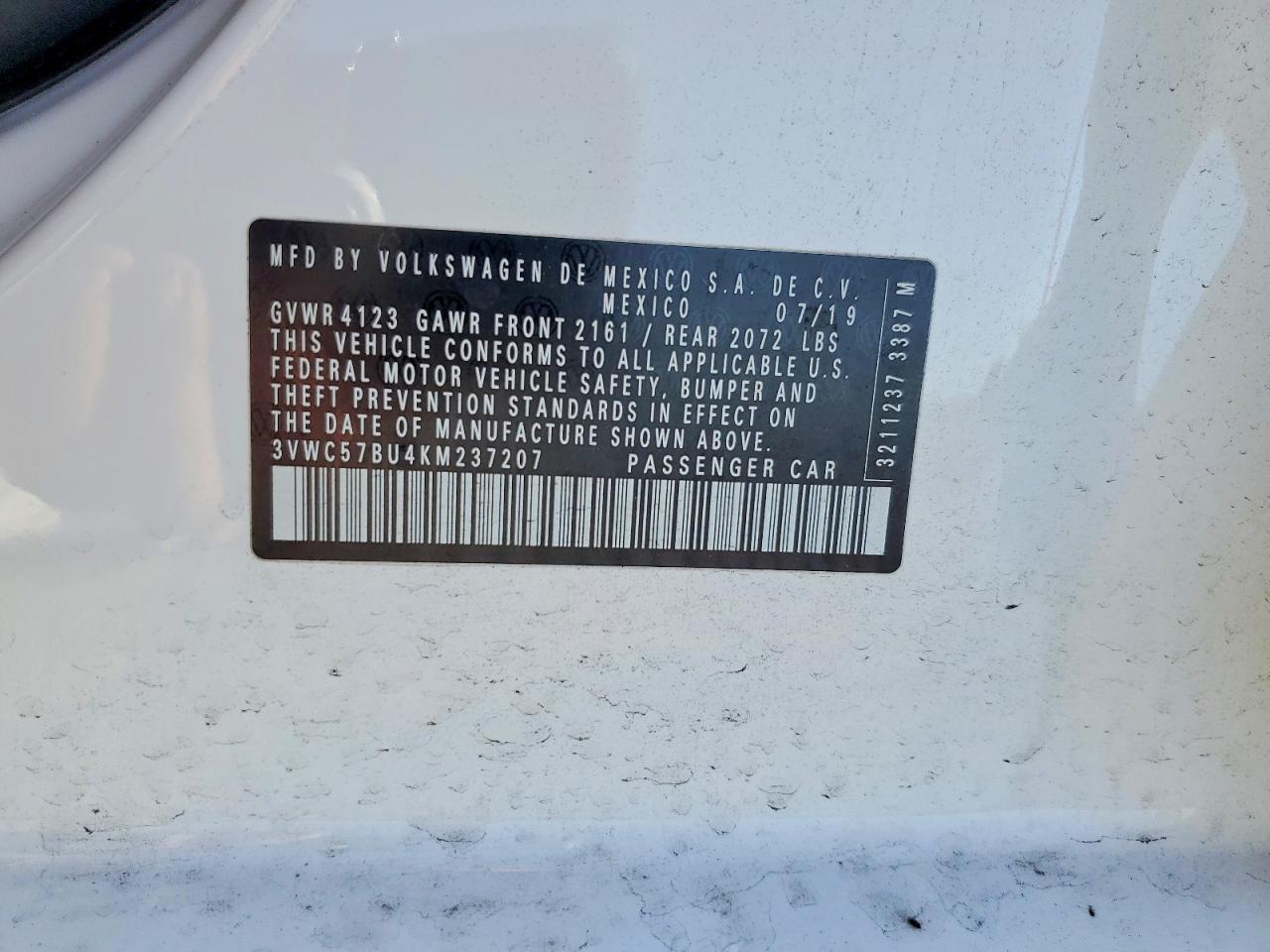 2019 VOLKSWAGEN JETTA