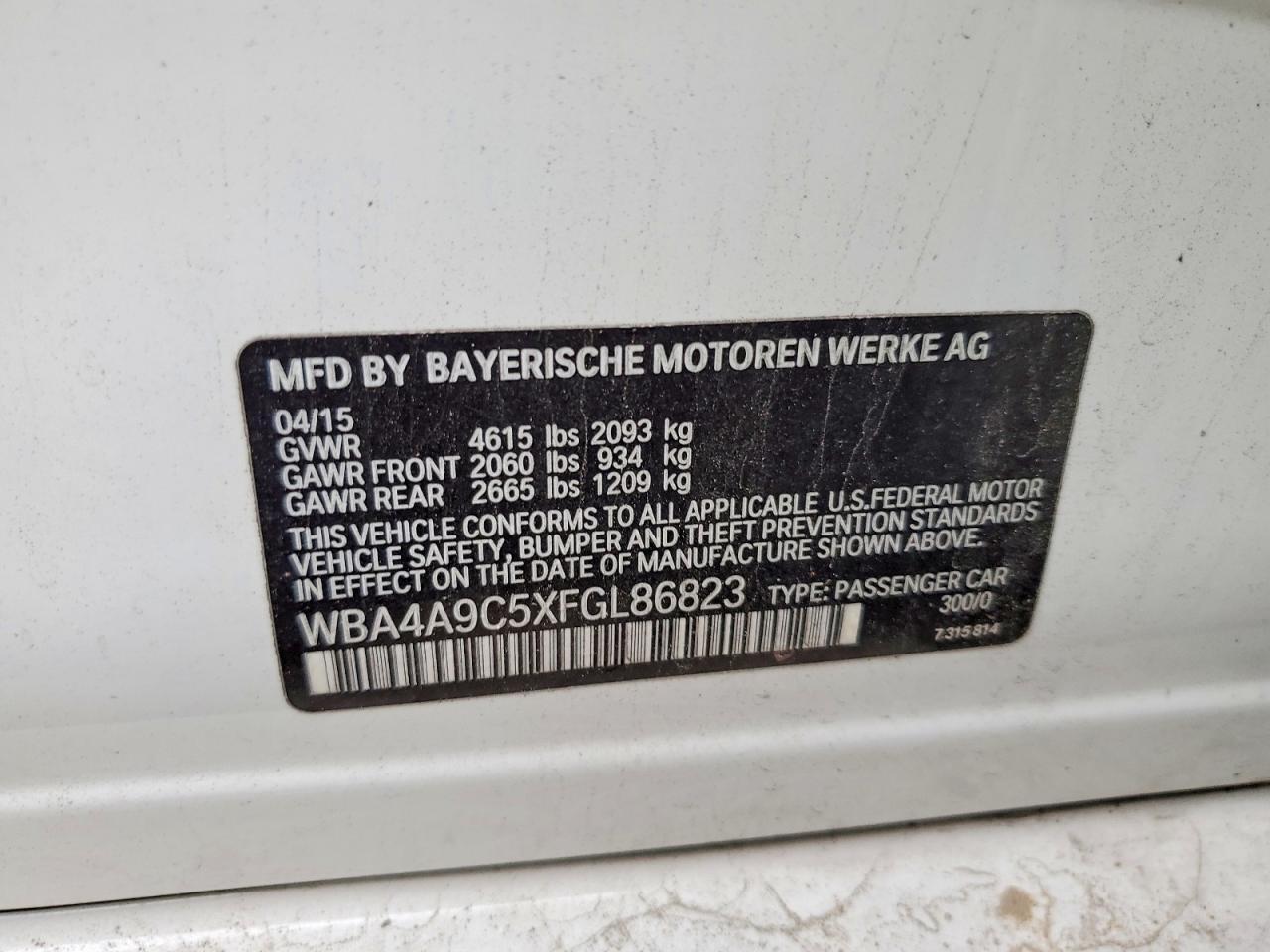 2015 BMW 4 Series