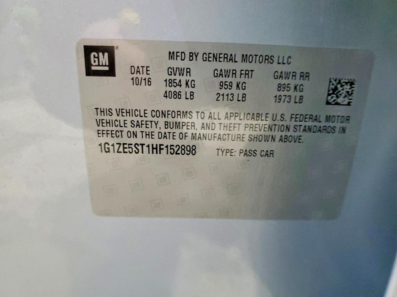2017 CHEVROLET Malibu Limited