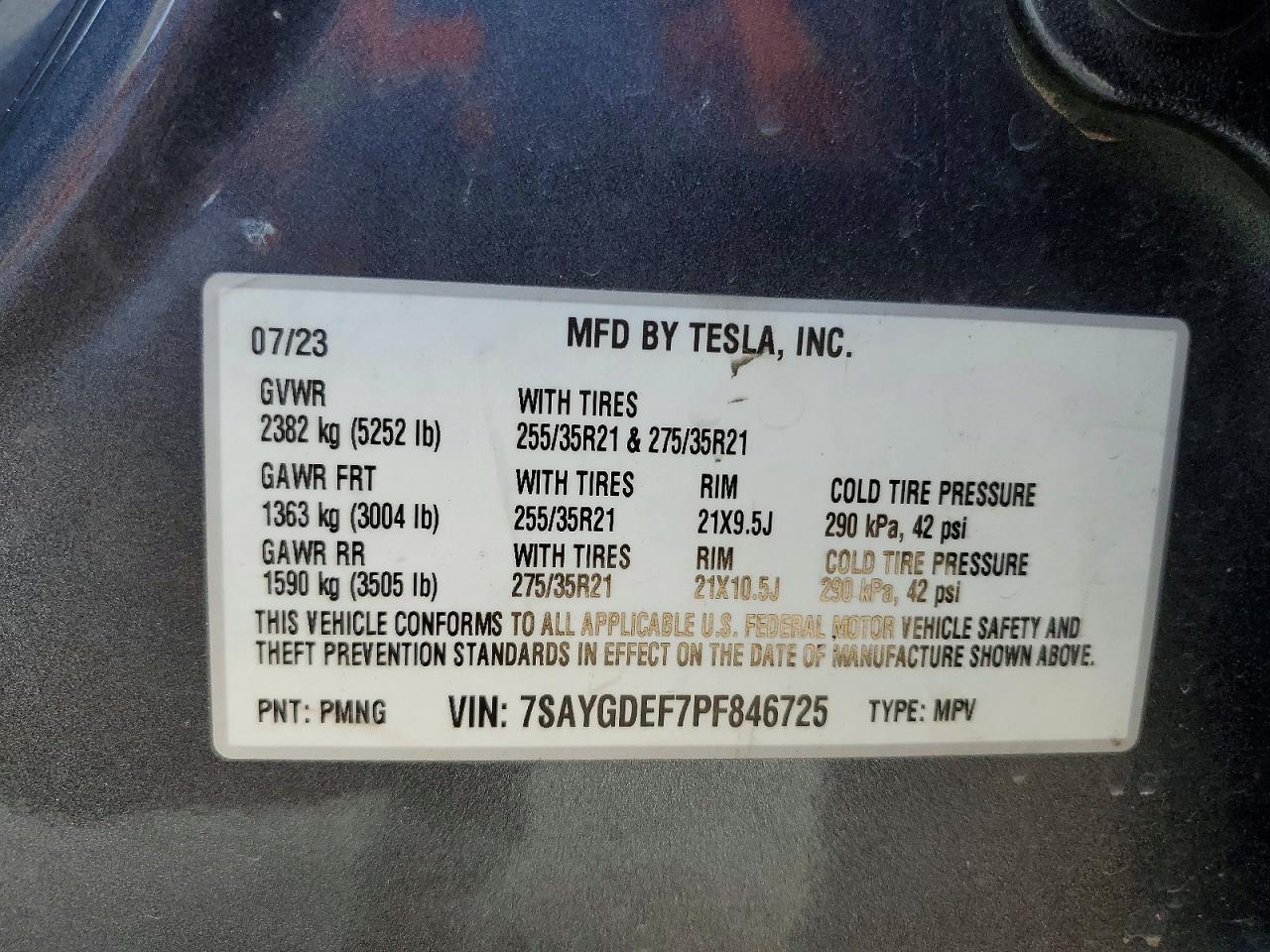 2023 TESLA MODEL Y