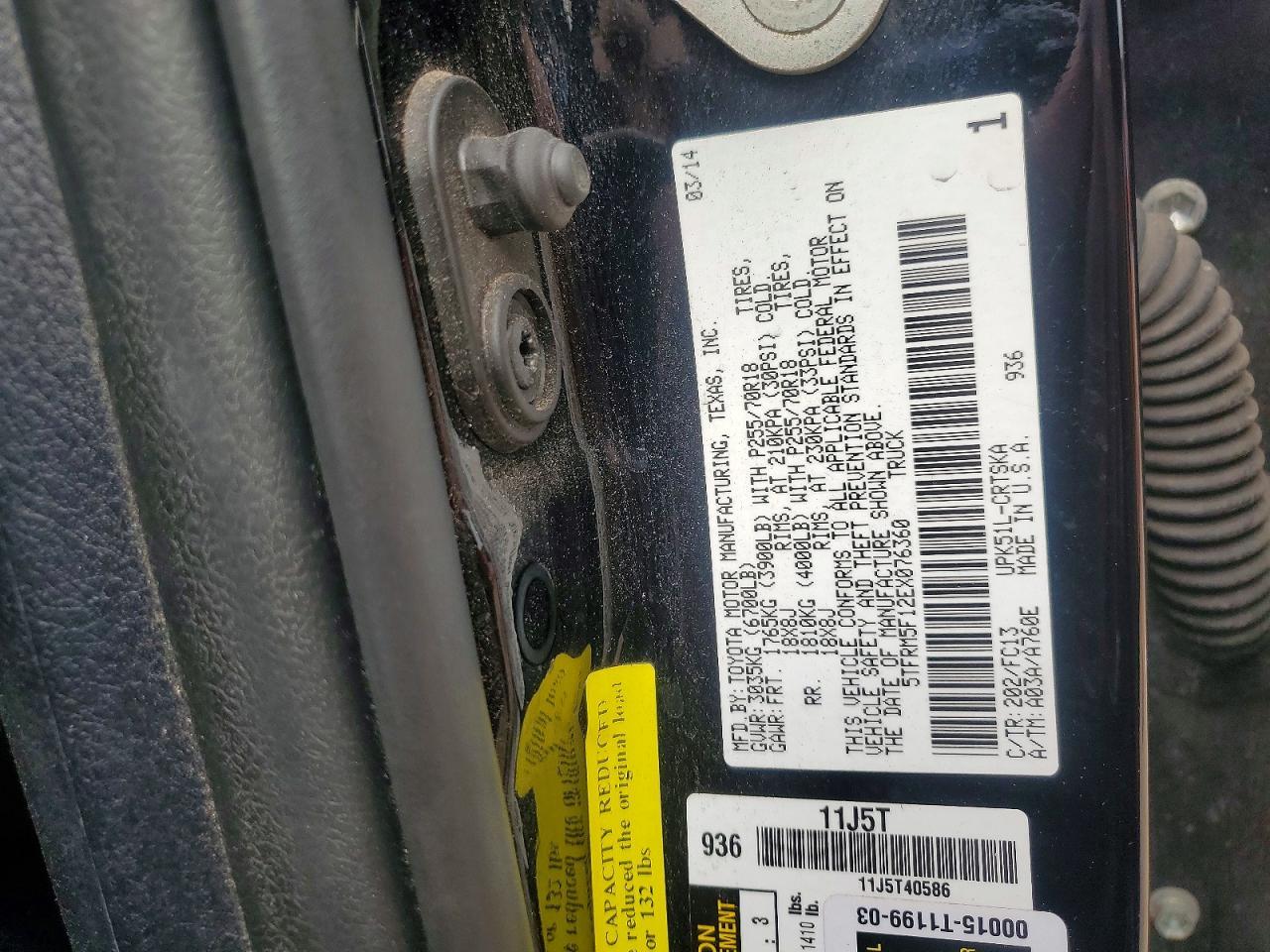 2014 TOYOTA TUNDRA