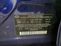 2013 HYUNDAI SONATA