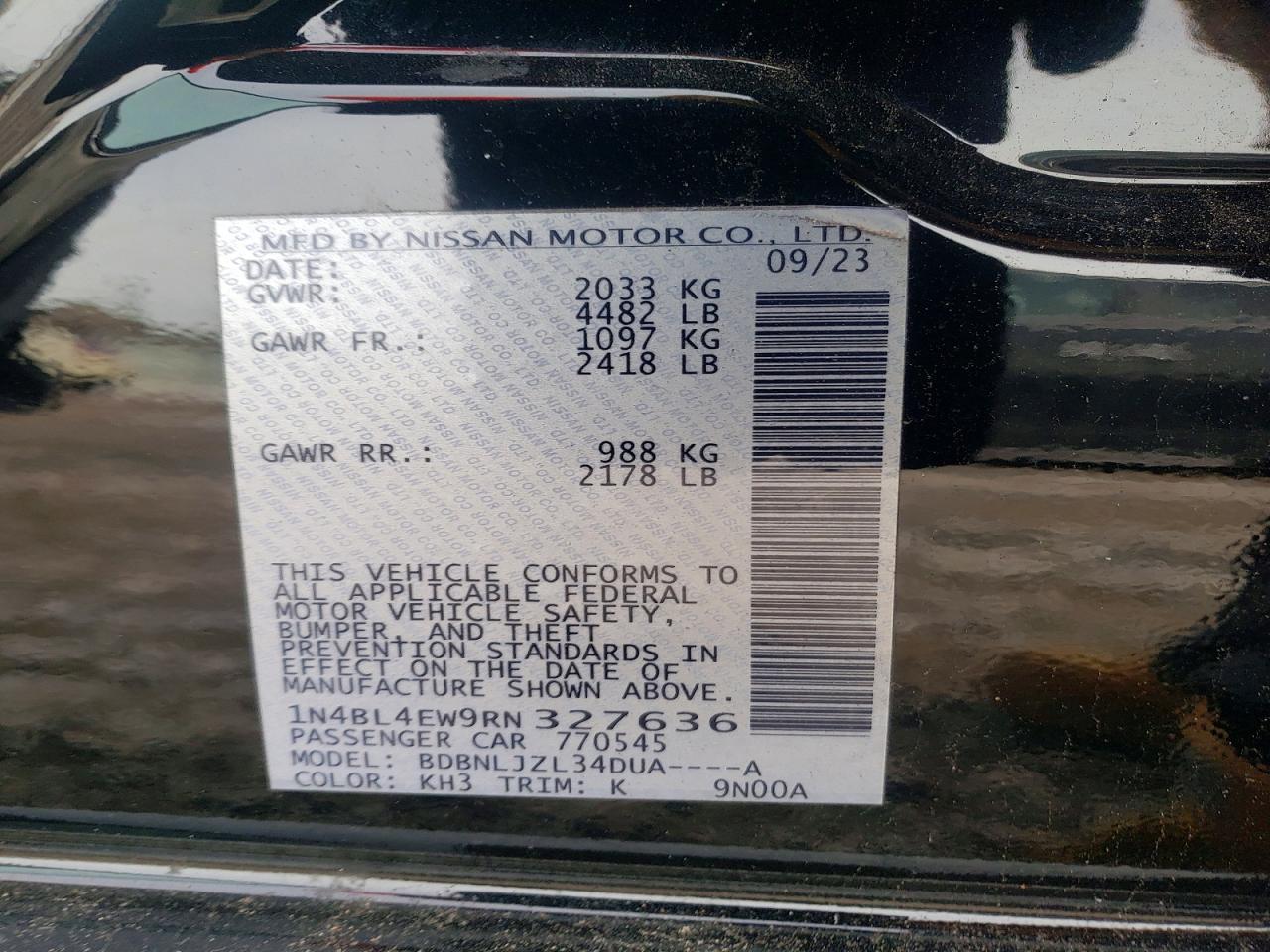 2024 NISSAN ALTIMA