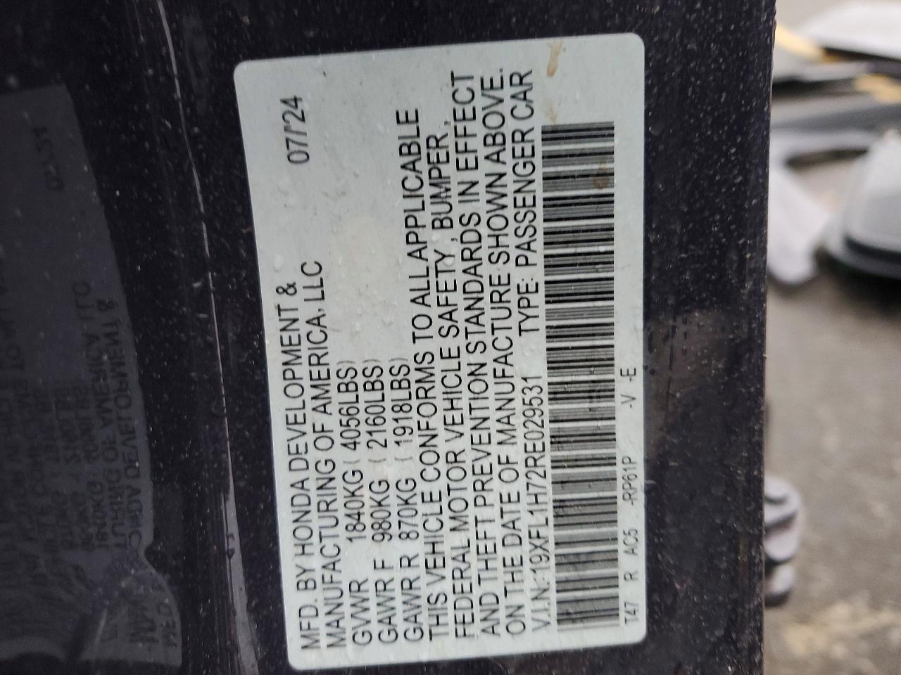 2024 HONDA CIVIC