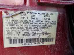 2007 NISSAN ALTIMA