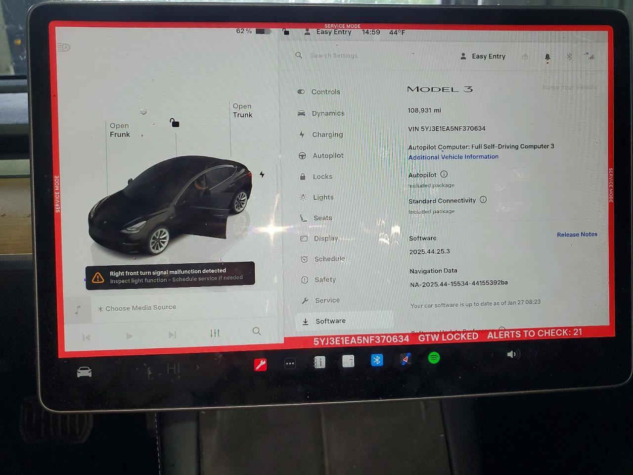 2022 TESLA MODEL 3