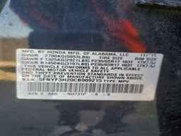 2012 HONDA PILOT