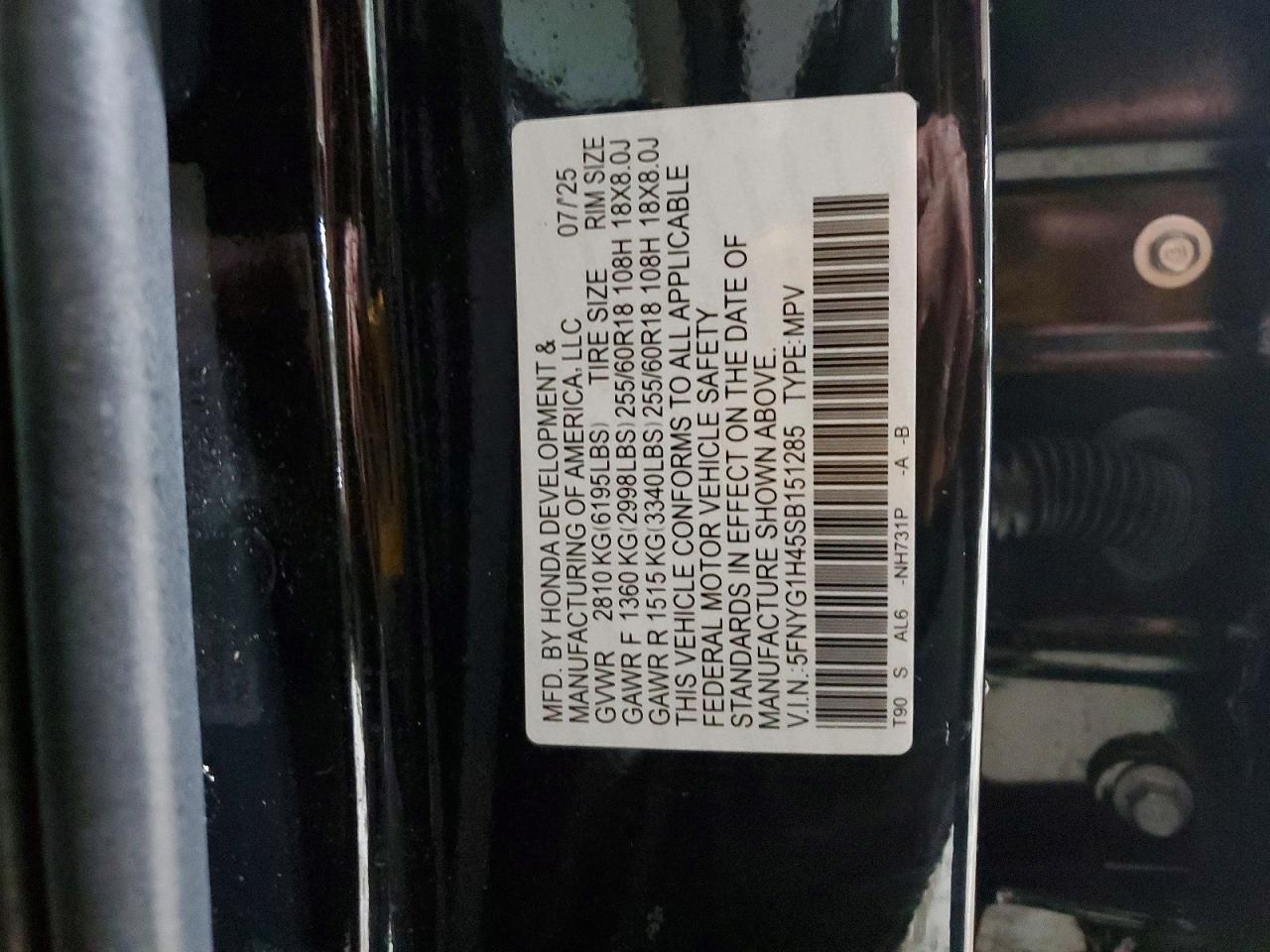 2025 HONDA PILOT
