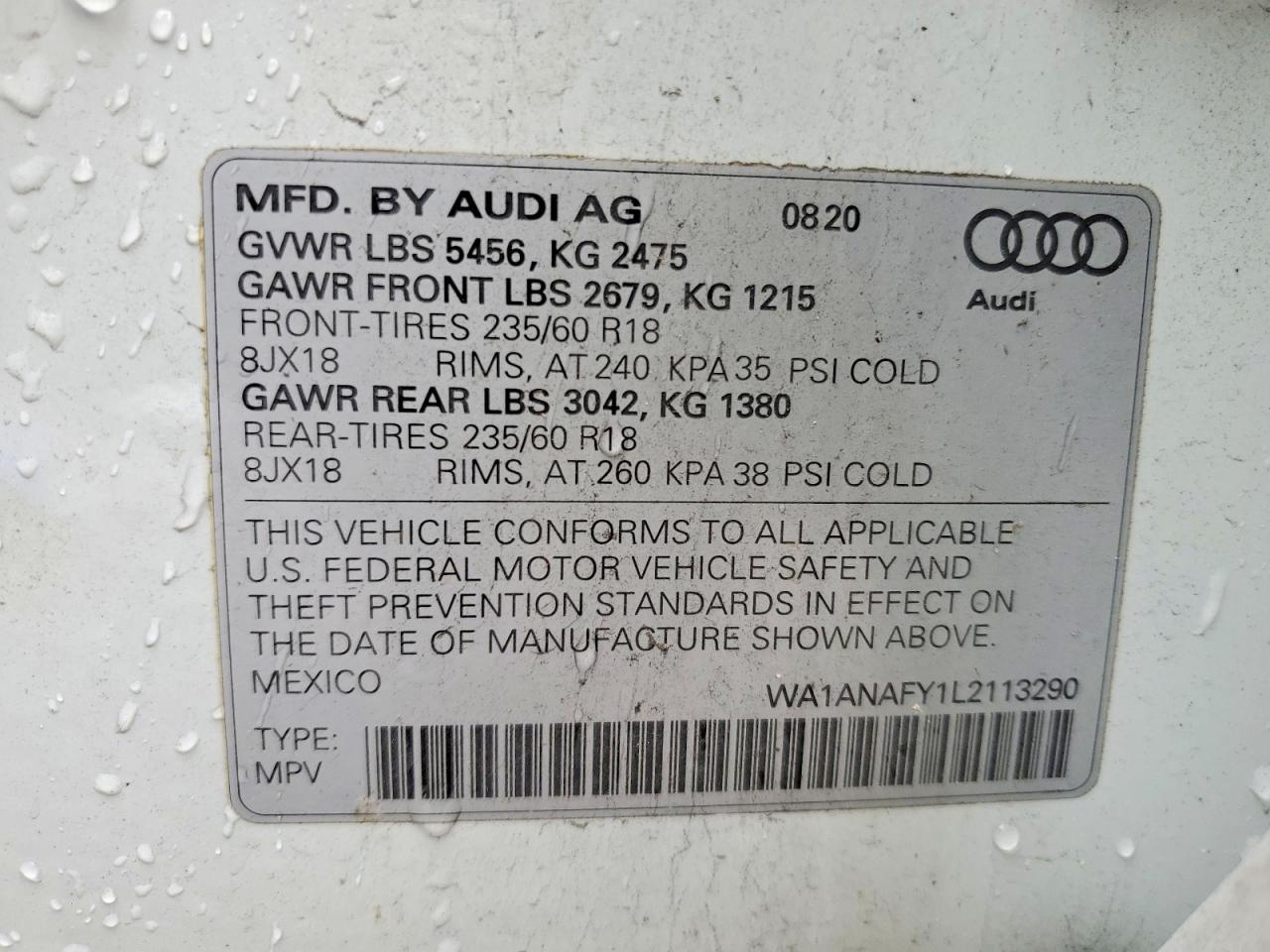 2020 AUDI Q5