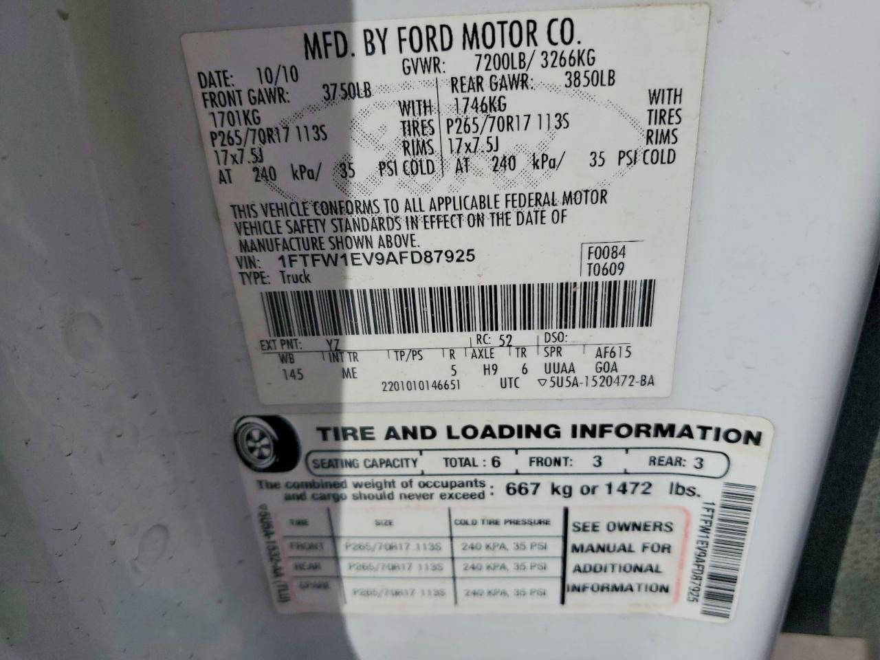 2010 FORD F-150