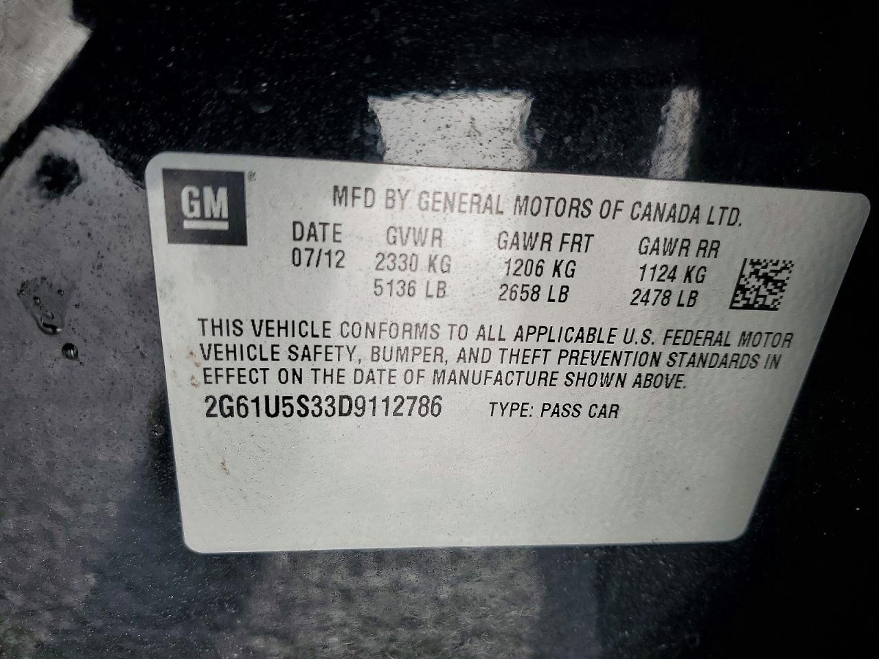 2013 CADILLAC XTS