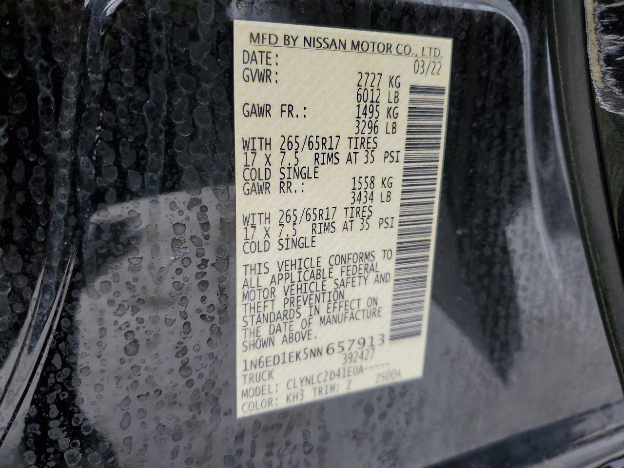 2022 NISSAN Frontier