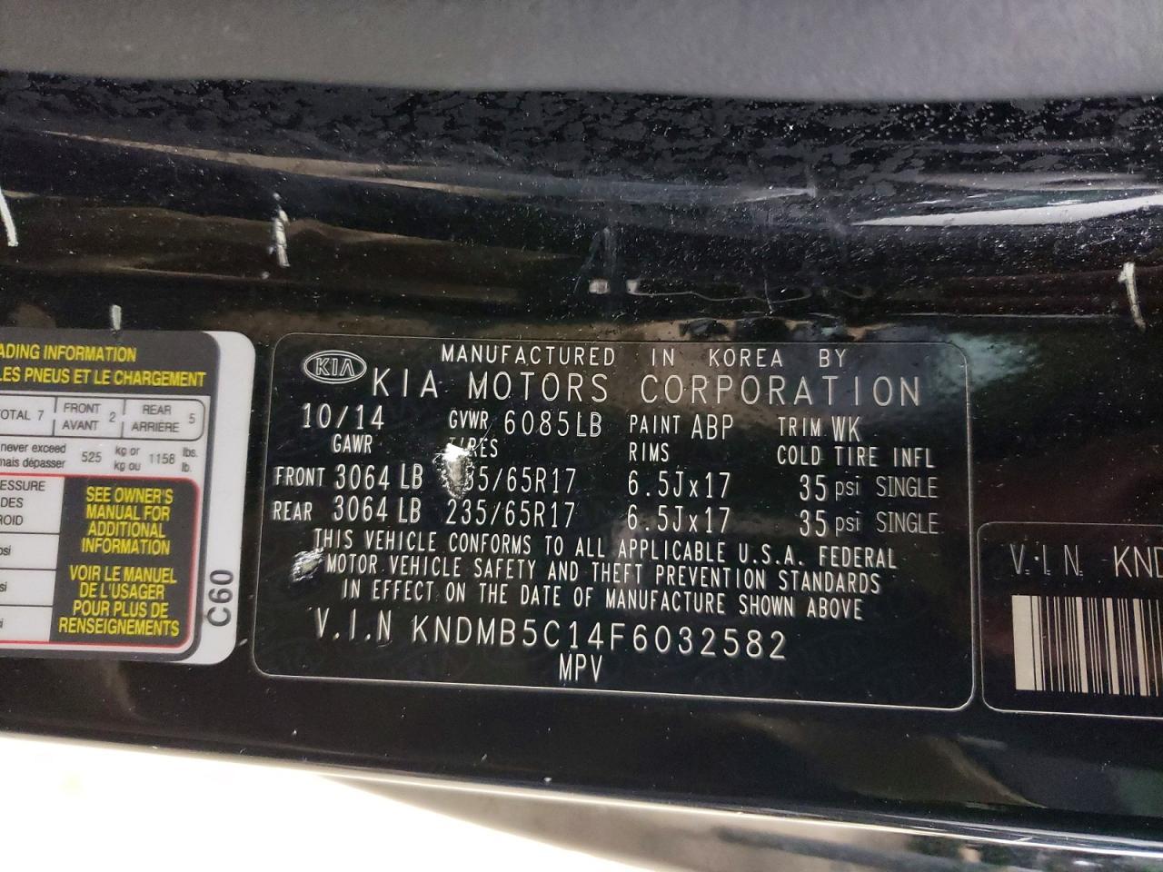 2015 KIA SEDONA