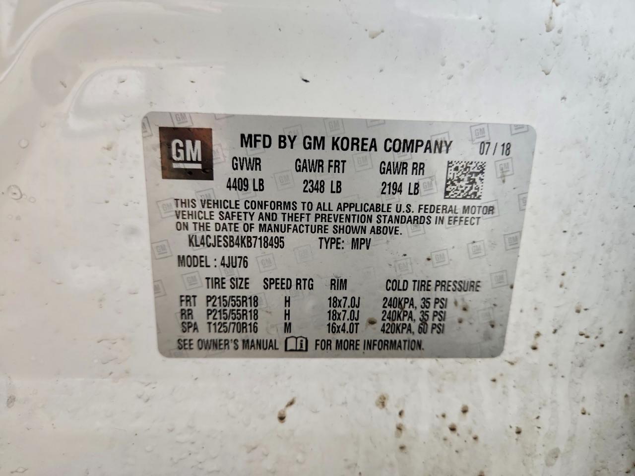 2019 BUICK ENCORE