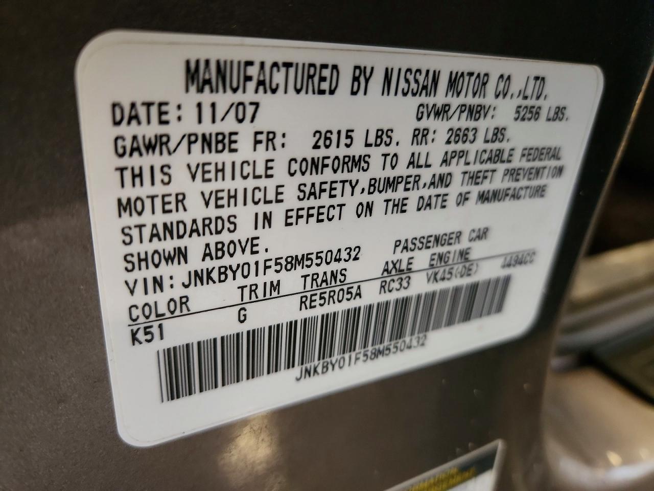 2008 INFINITI M45