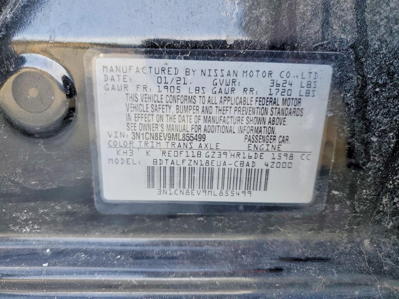 2021 NISSAN VERSA