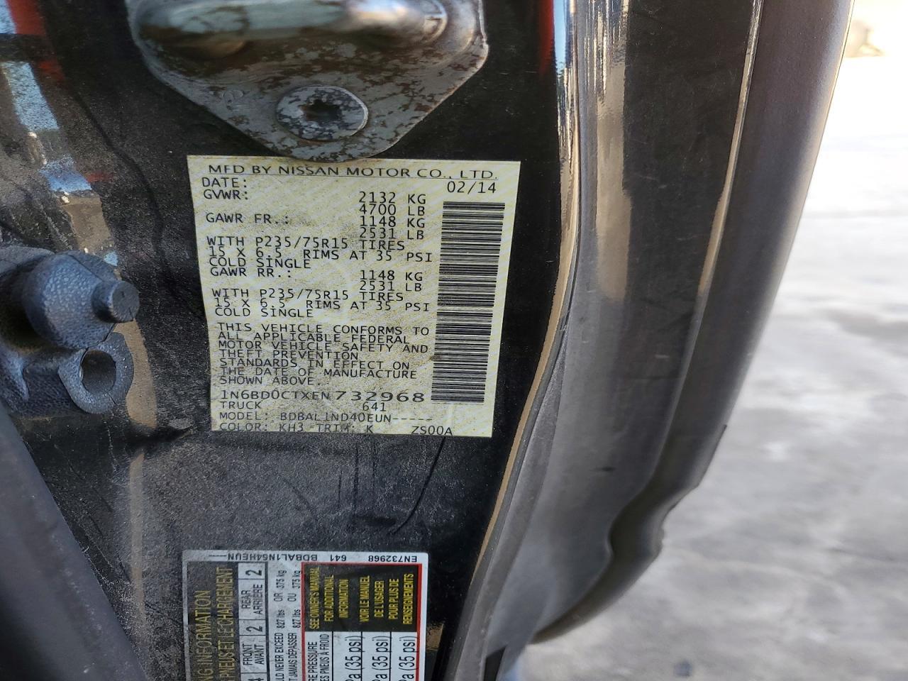 2014 NISSAN Frontier