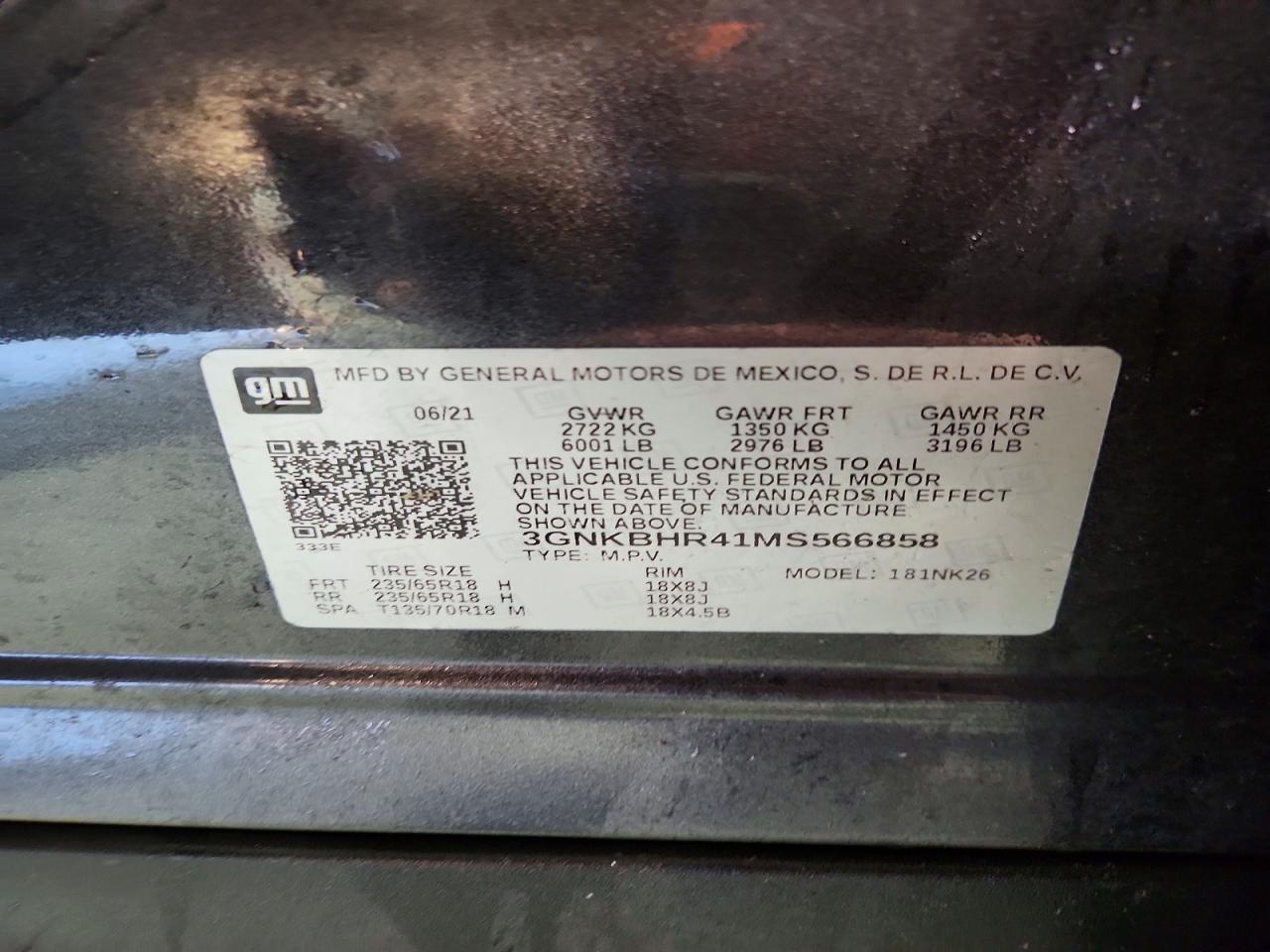 2021 CHEVROLET BLAZER