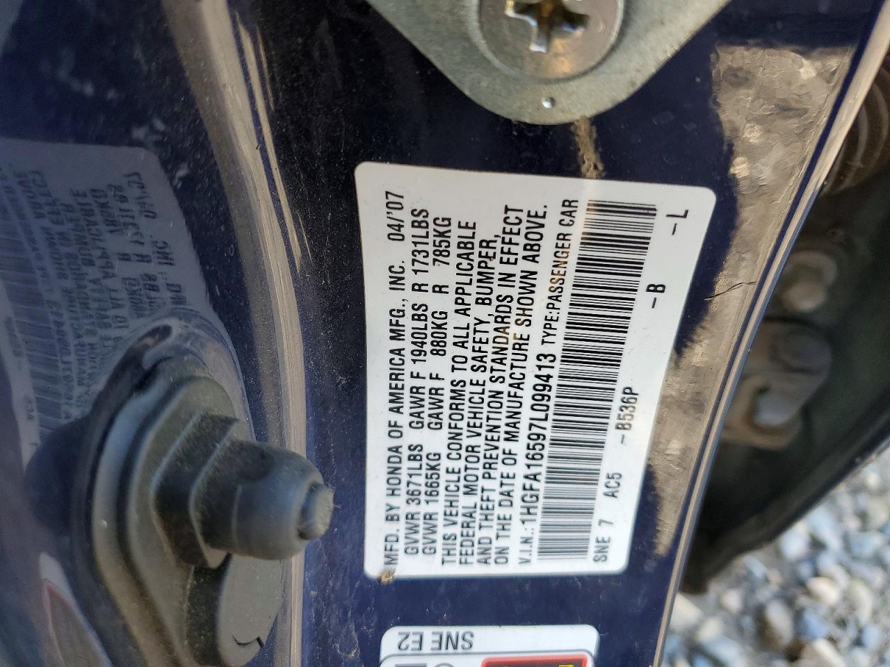 2007 HONDA CIVIC