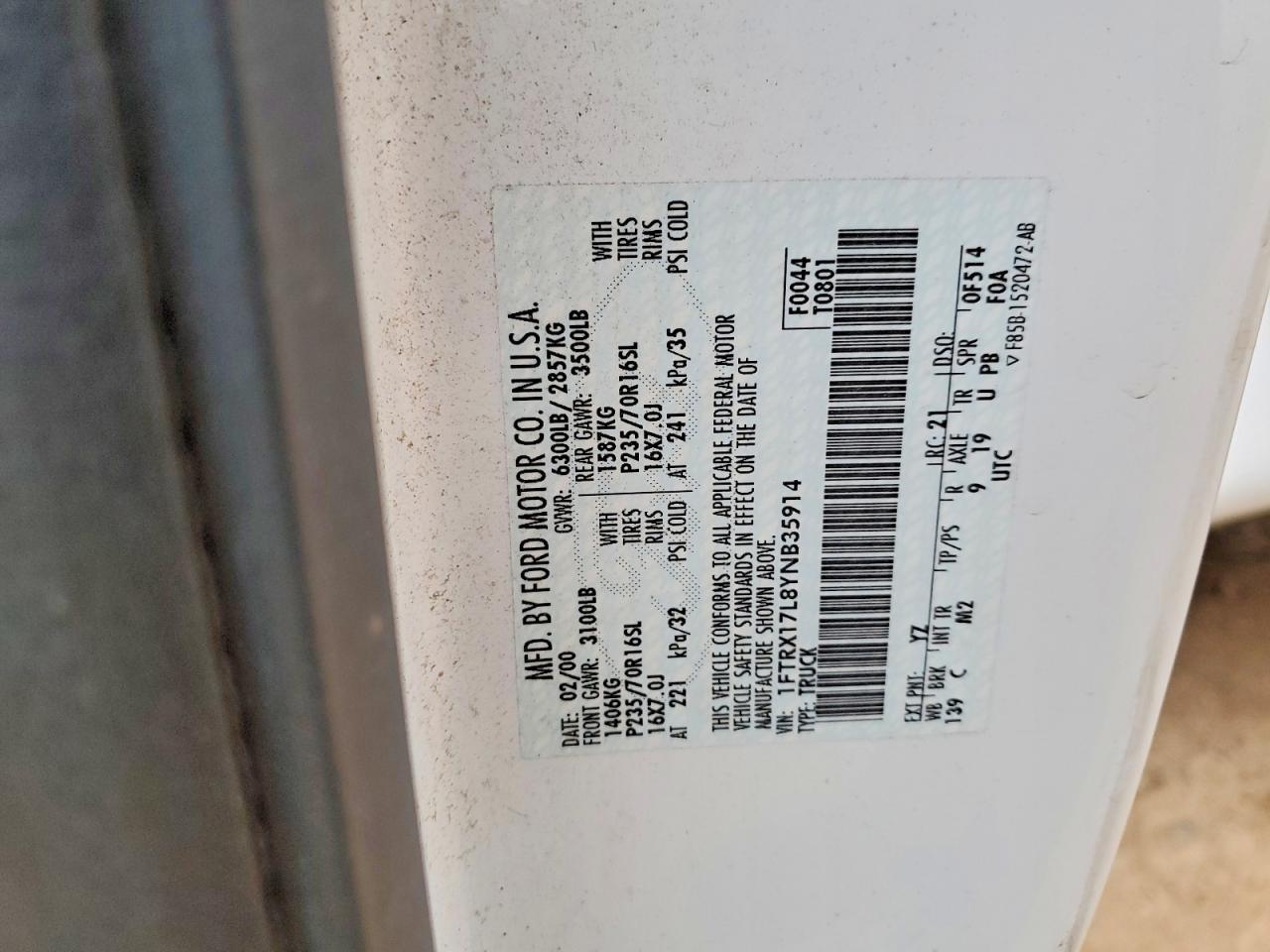 2000 FORD F-150