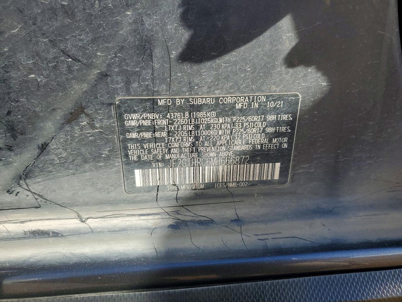2021 SUBARU Crosstrek