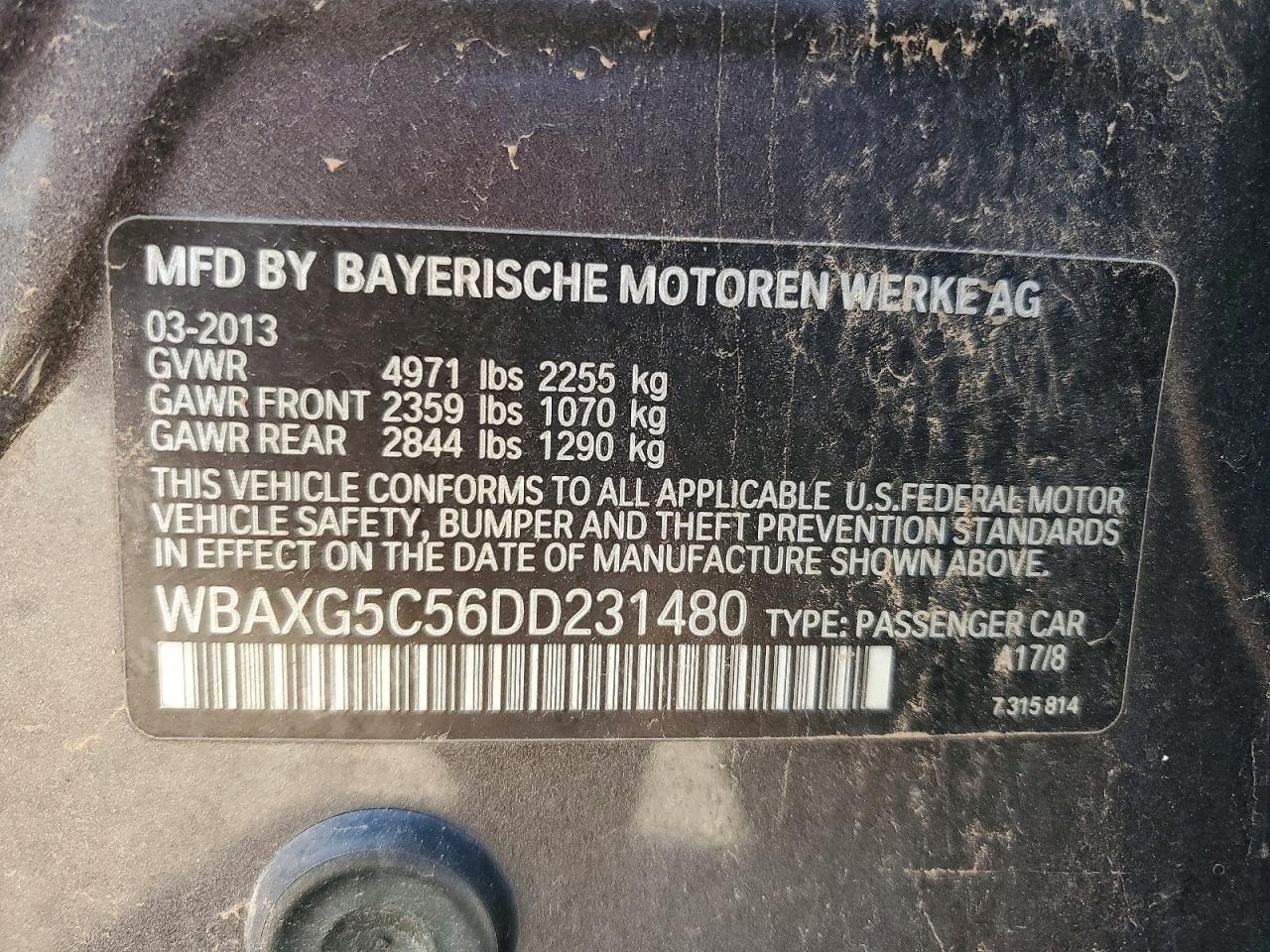 2013 BMW 5 series