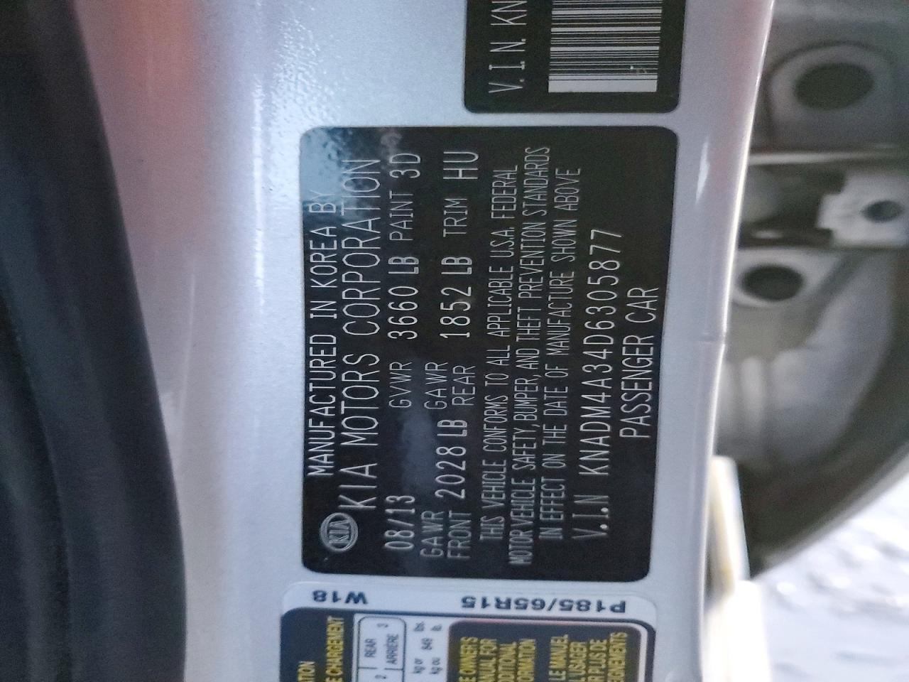 2013 KIA RIO