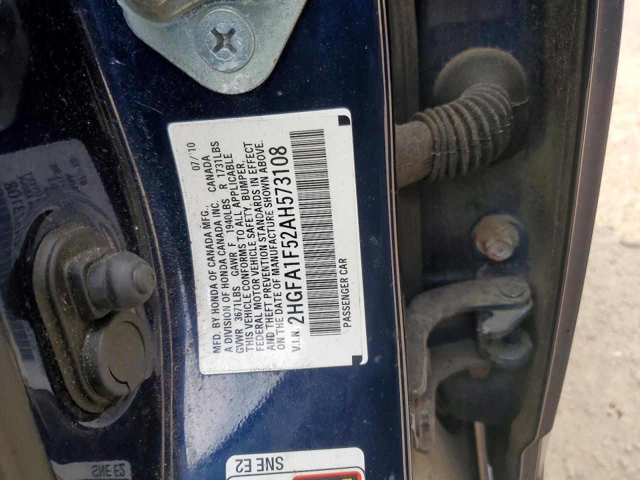 2010 HONDA CIVIC