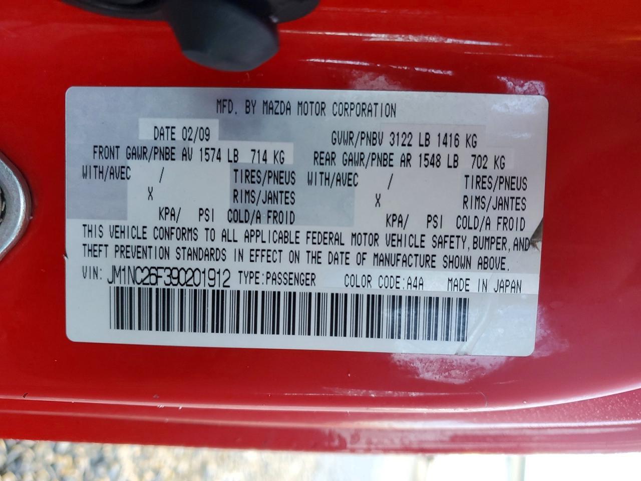 2009 MAZDA MX-5 Miata