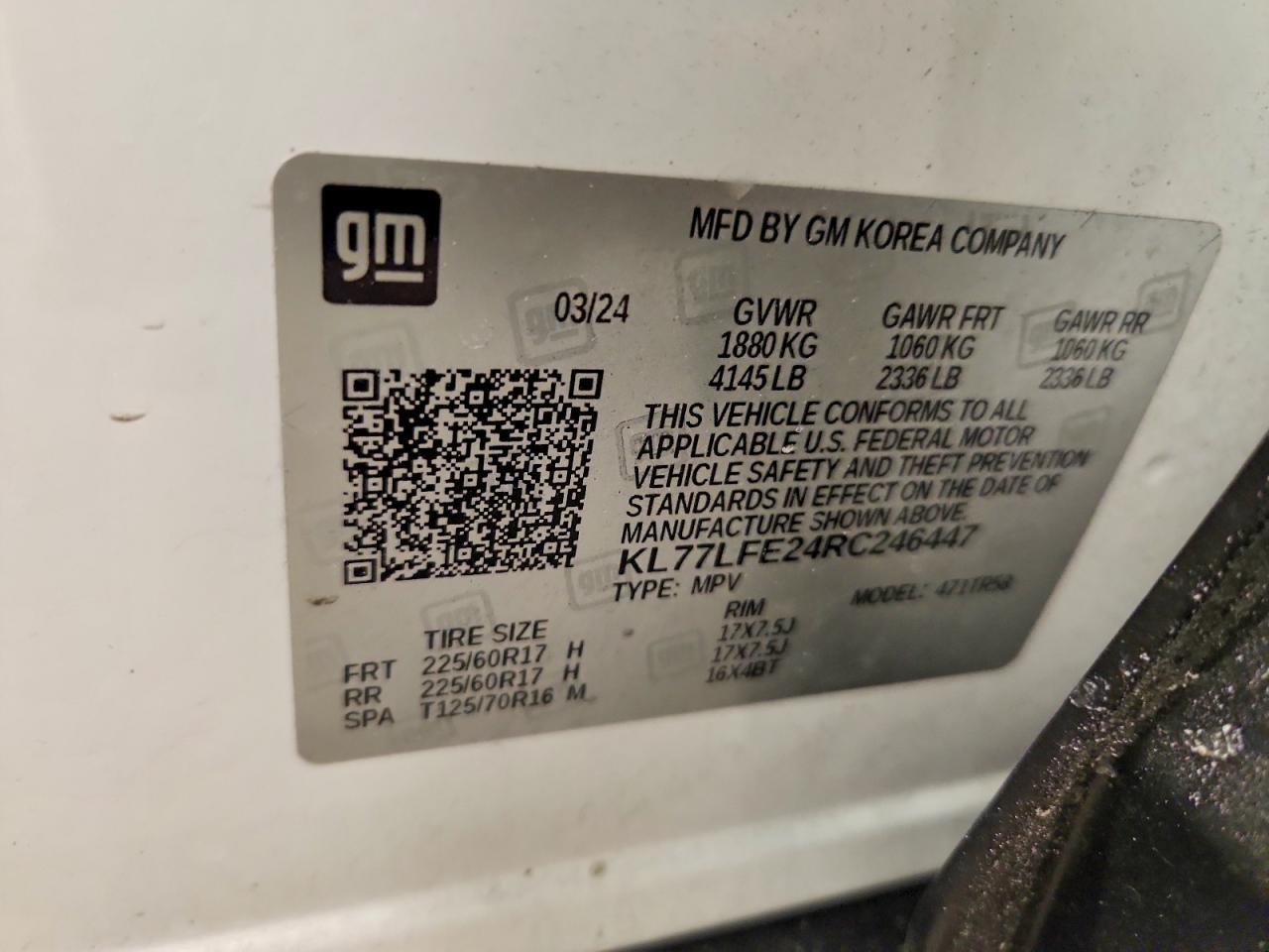 2024 CHEVROLET TRAX