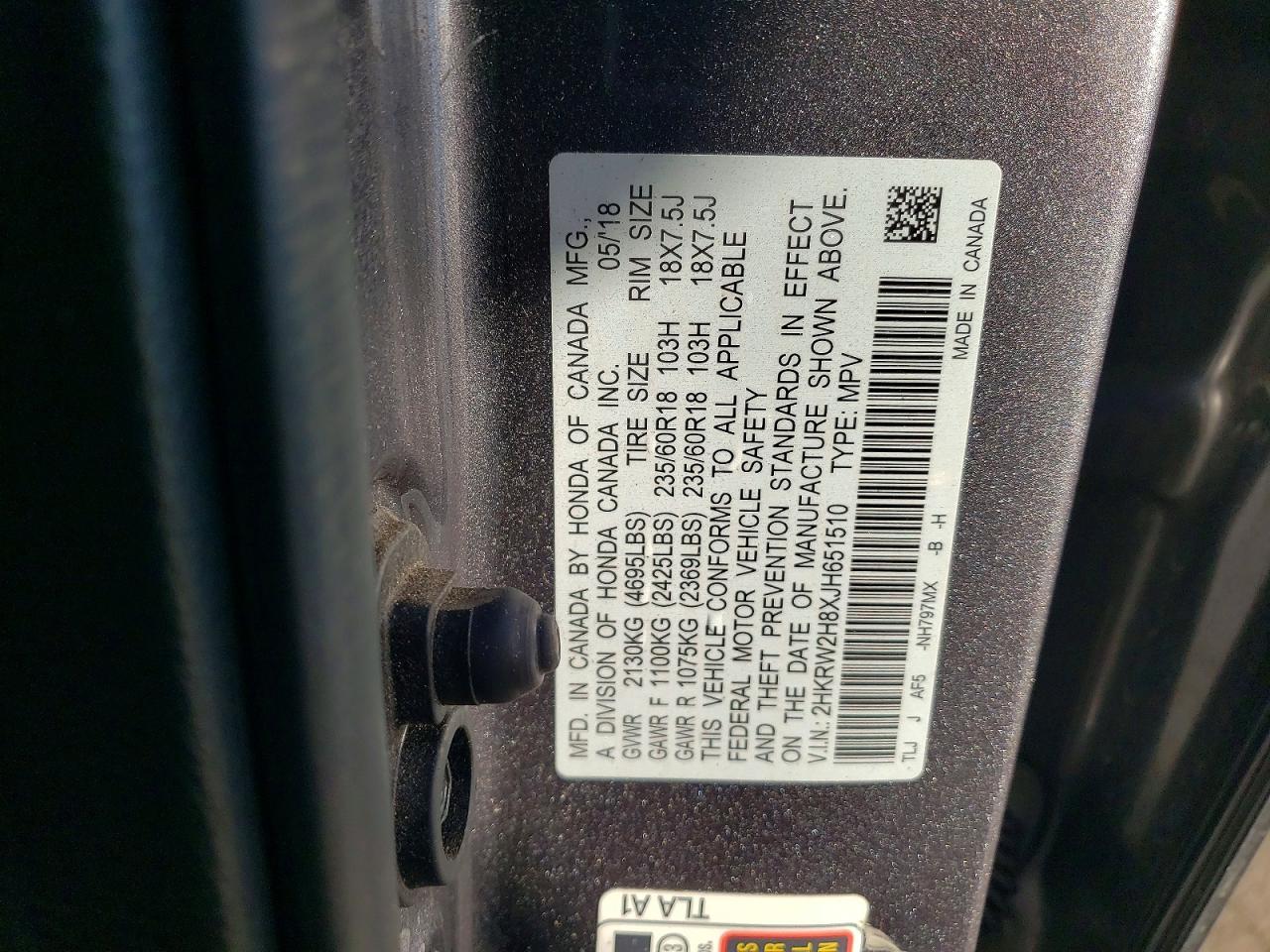 2018 HONDA CR-V