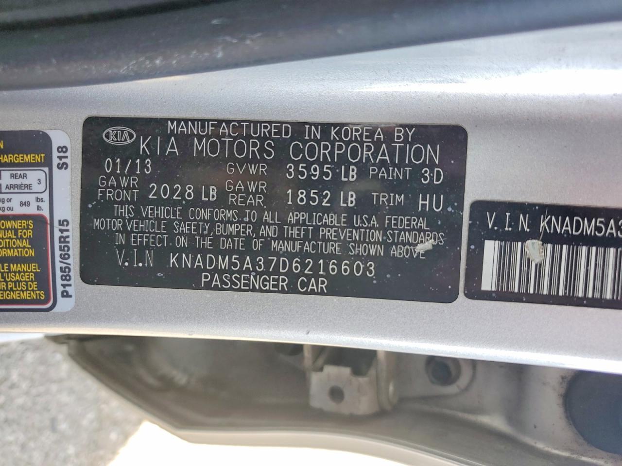 2013 KIA RIO