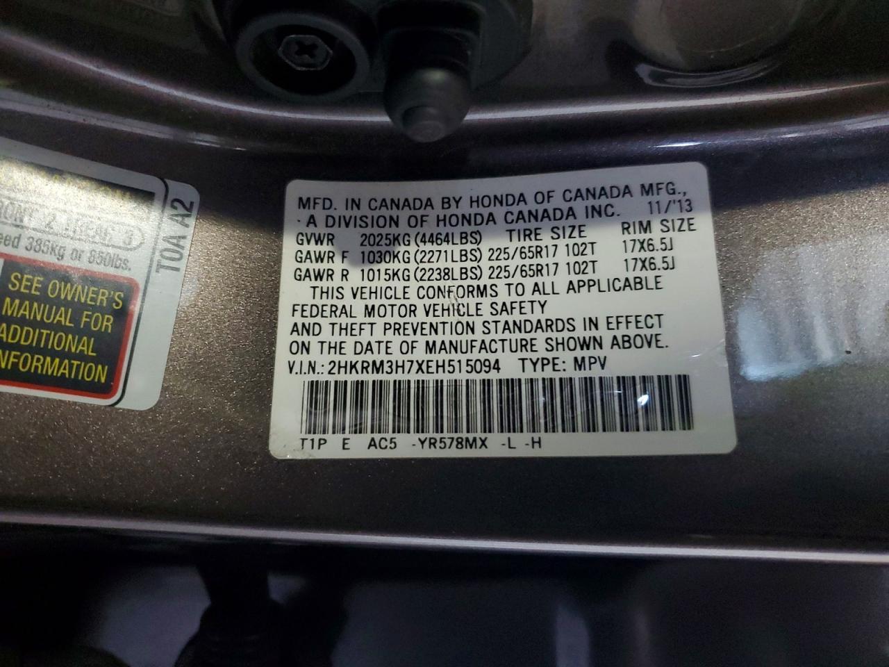 2014 HONDA CR-V