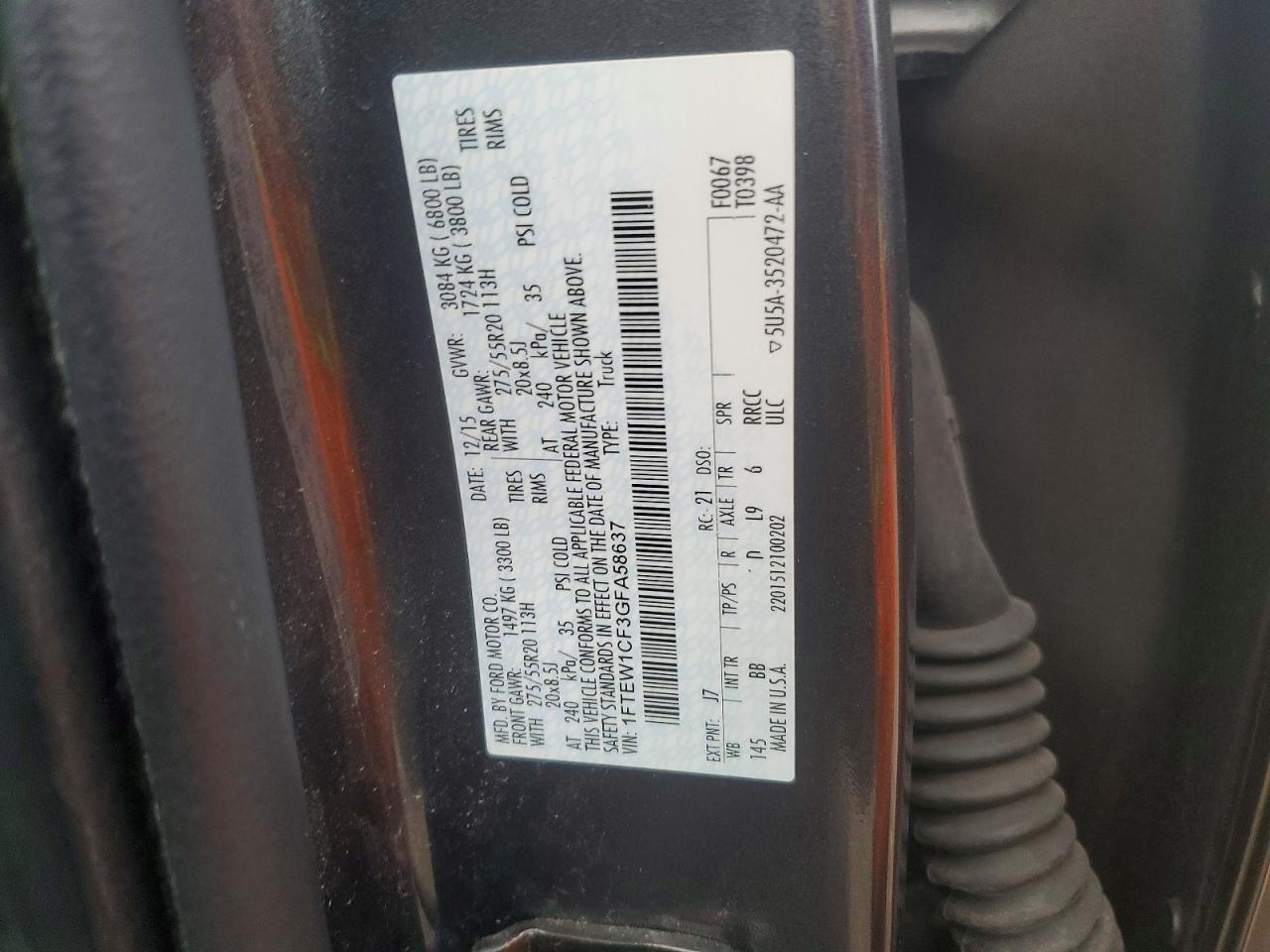 2016 FORD F-150