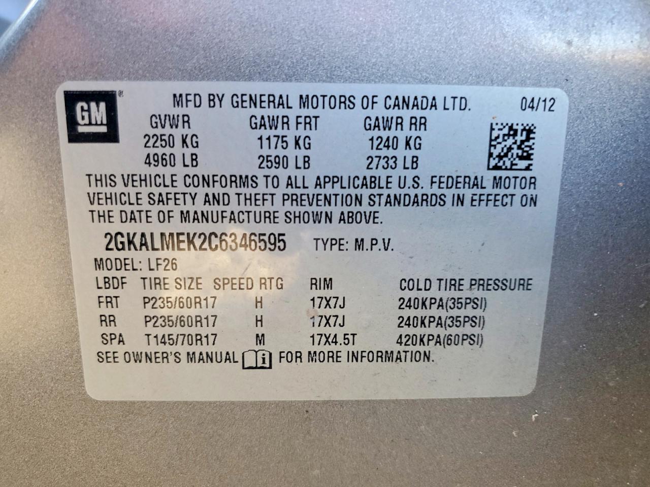 2012 GMC Terrain