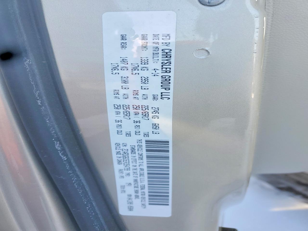 2014 DODGE GRAND CARAVAN