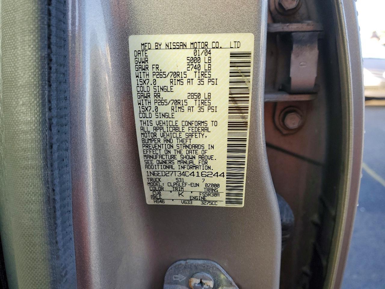 2004 NISSAN Frontier