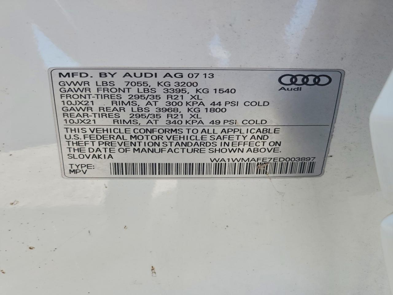2014 AUDI Q7