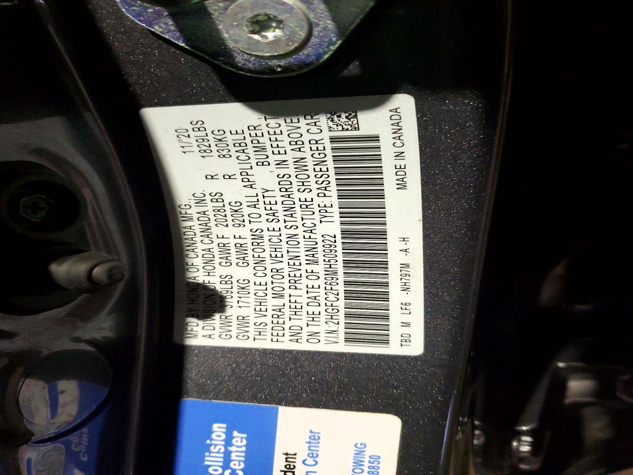 2021 HONDA CIVIC