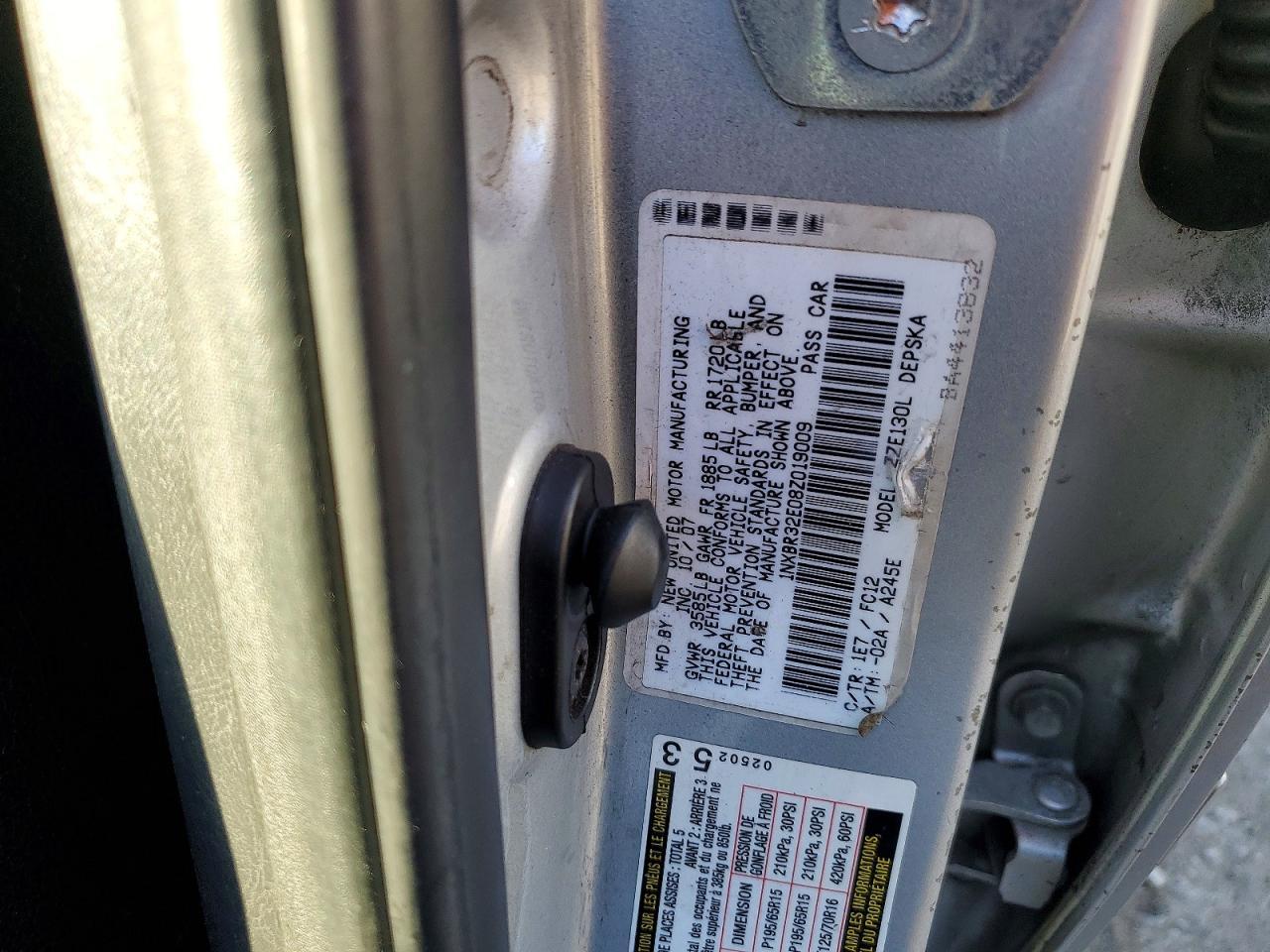 2008 TOYOTA COROLLA