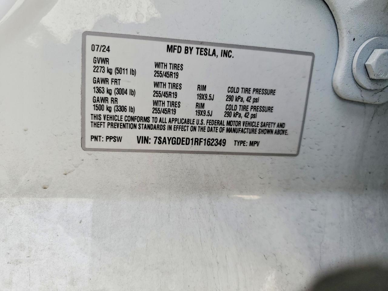 2024 TESLA MODEL Y