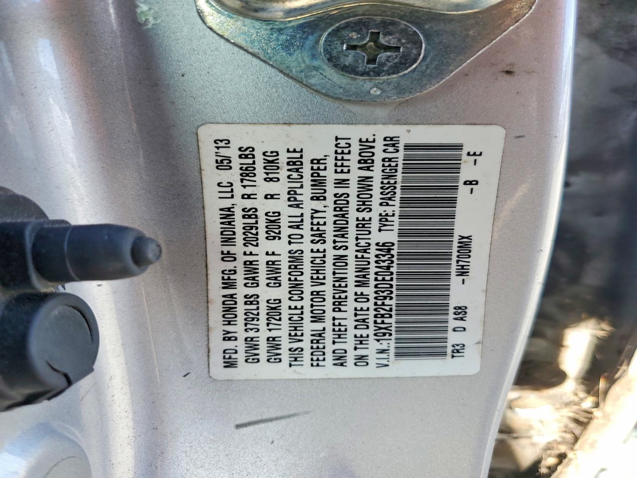 2013 HONDA CIVIC