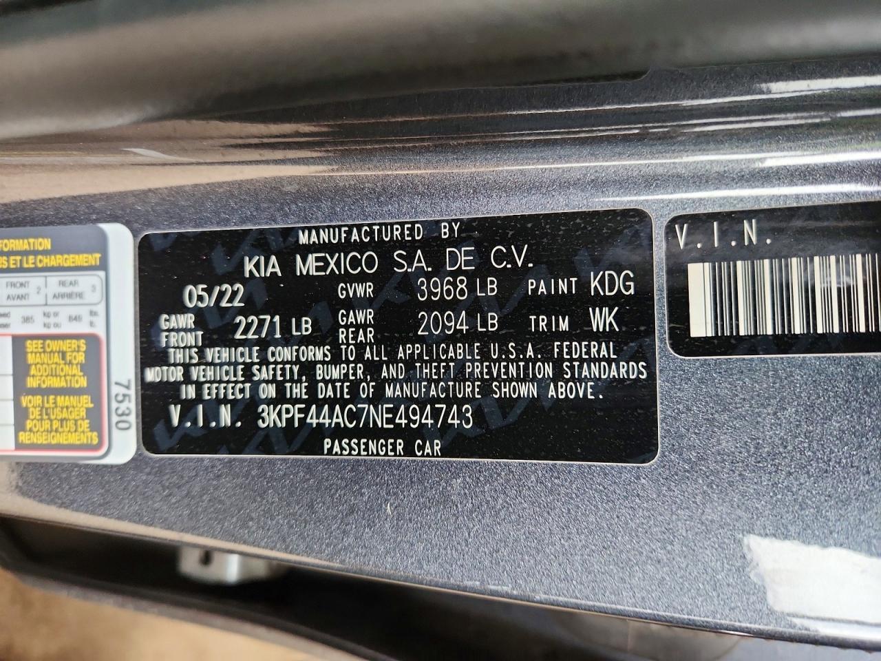 2022 KIA FORTE